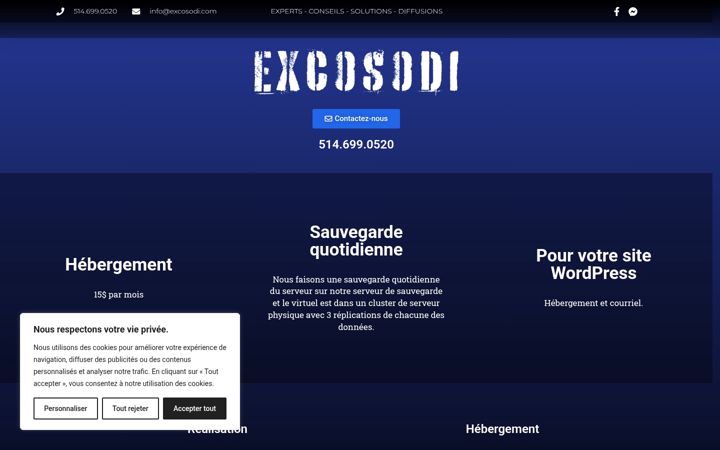 Screenshot of excosodi.com