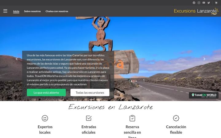 Screenshot του excursioneslanzarote.es