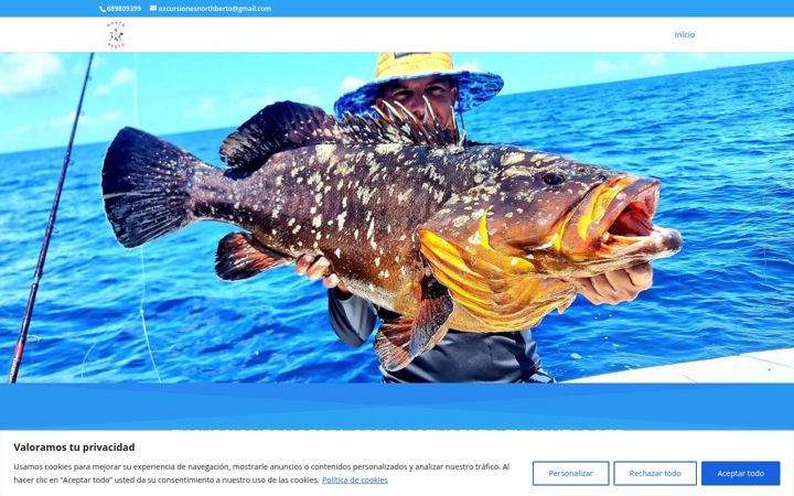 Screenshot of excursionesnorthberto.com