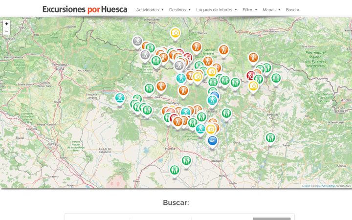 Screenshot of excursionesporhuesca.es