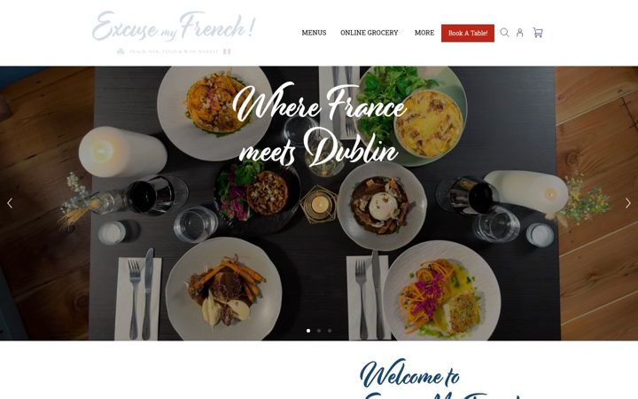 Skærmbillede af excusemyfrench.ie