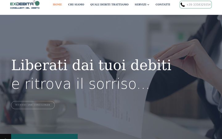 Screenshot of exdebita.com