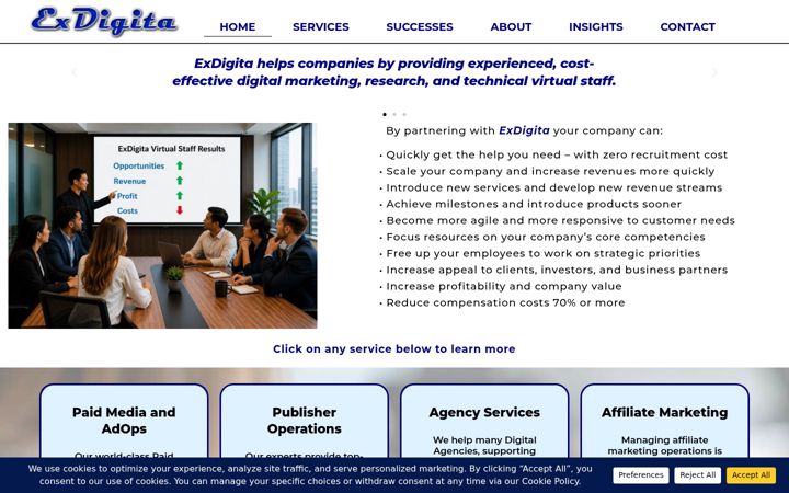 Screenshot of exdigita.com