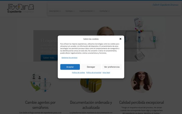 Screenshot of exdin.es