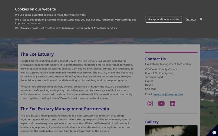 Screenshot of exe-estuary.org