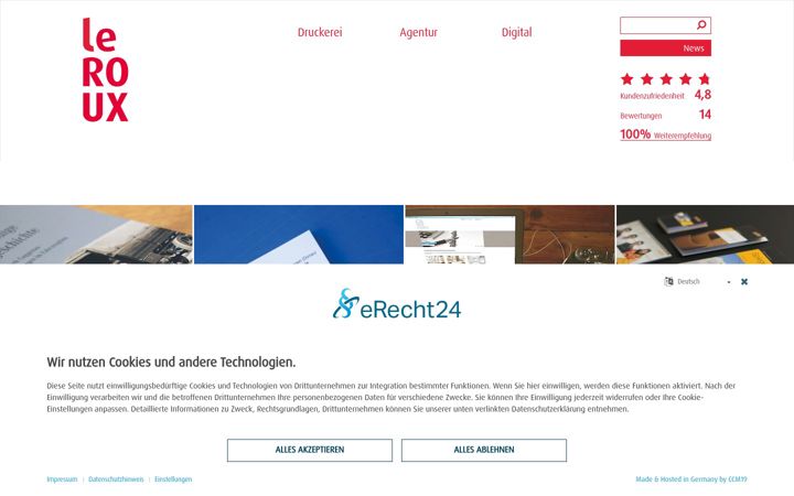 Screenshot of exe-gmbh.de
