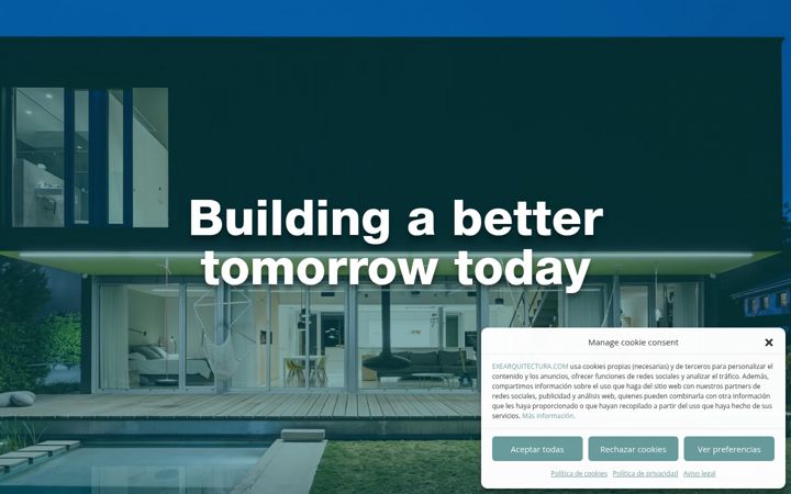 Screenshot of exearquitectura.com