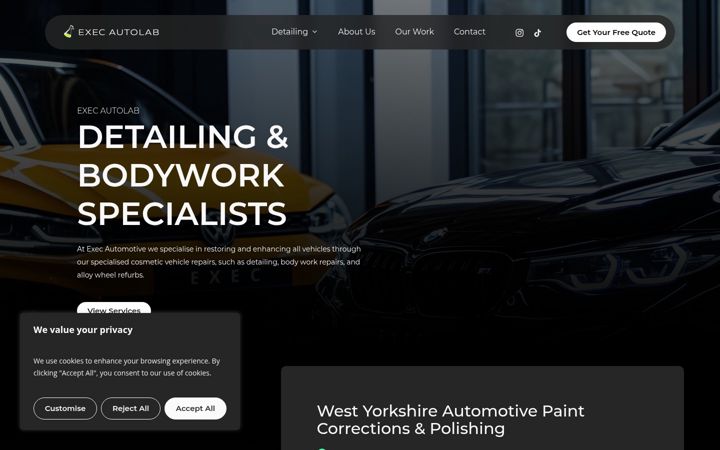 Screenshot of execautolab.co.uk
