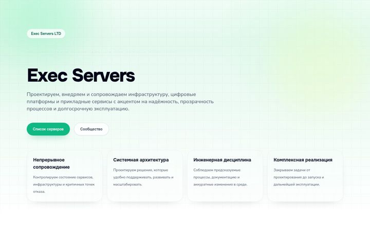 Screenshot von execservers.online
