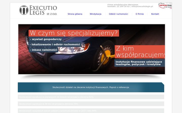 Screenshot of executiolegis.pl