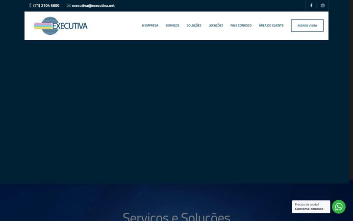 Skjámynd af executiva.net