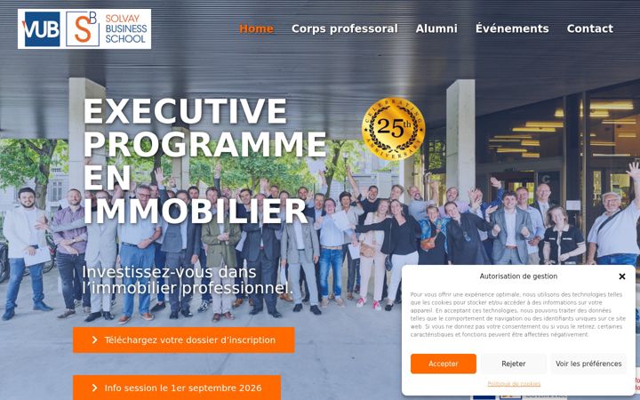 Snímek obrazovky executive-immobilier.be