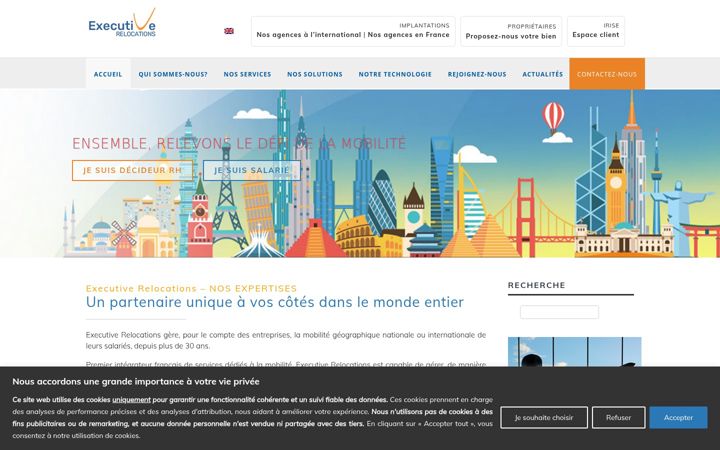 Screenshot of executive-relocations.com