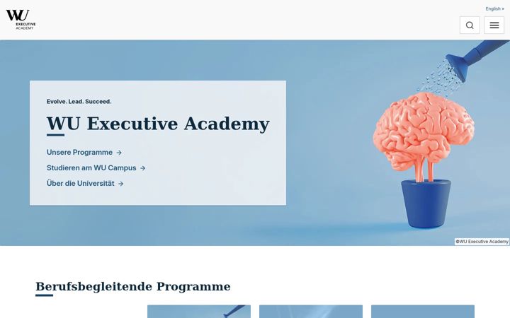Screenshot of executiveacademy.at