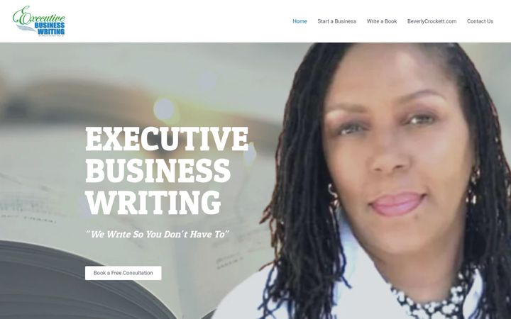 Screenshot of executivebusinesswriting.com