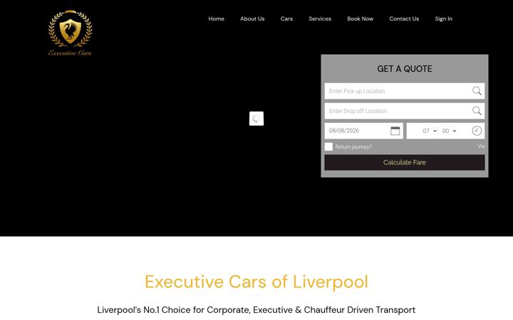 Screenshot of executivecarsofliverpool.co.uk