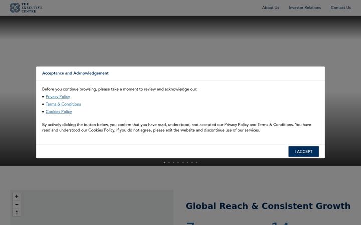 Screenshot of executivecentre.in