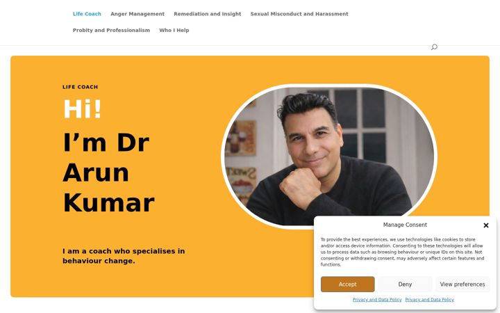 Screenshot of executivelifecoaching.co.uk