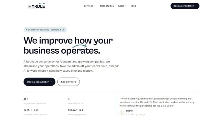 Screenshot of executiveoperations.co.uk