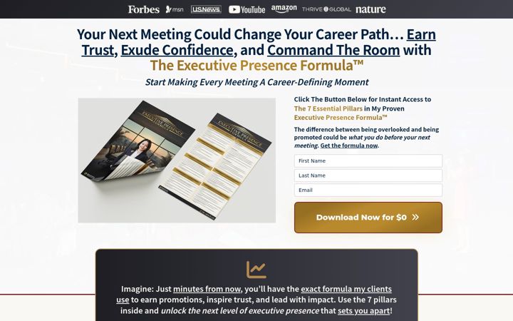 Screenshot of executivepresenceedge.com