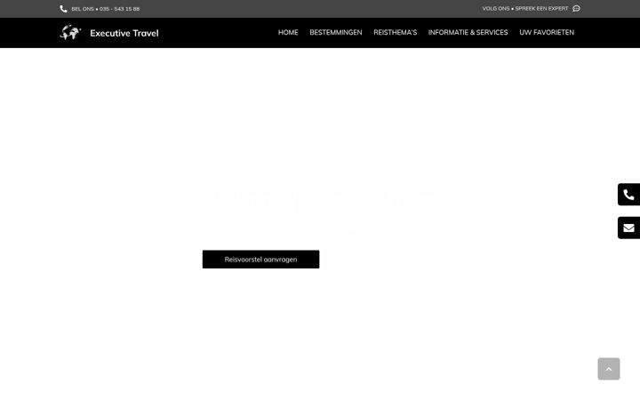 Screenshot of executivetravel.nl