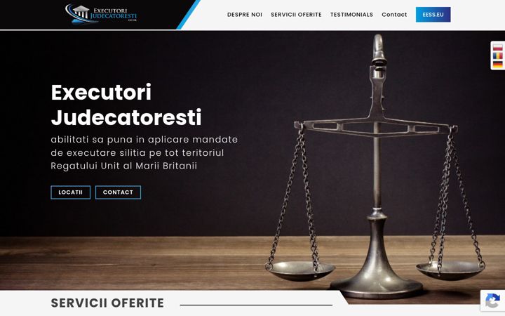 Screenshot of executorijudecatoresti.co.uk