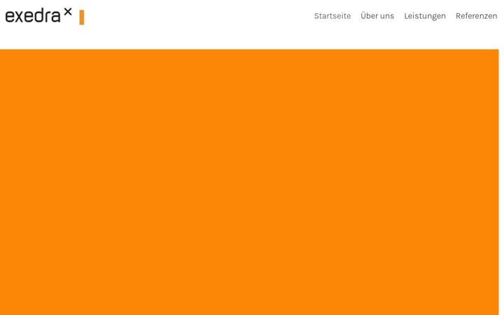 Screenshot of exedra.de