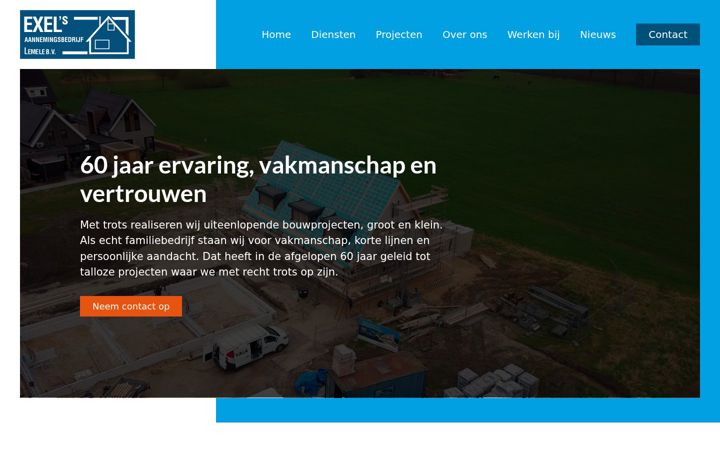 Skærmbillede af exel-lemele.nl