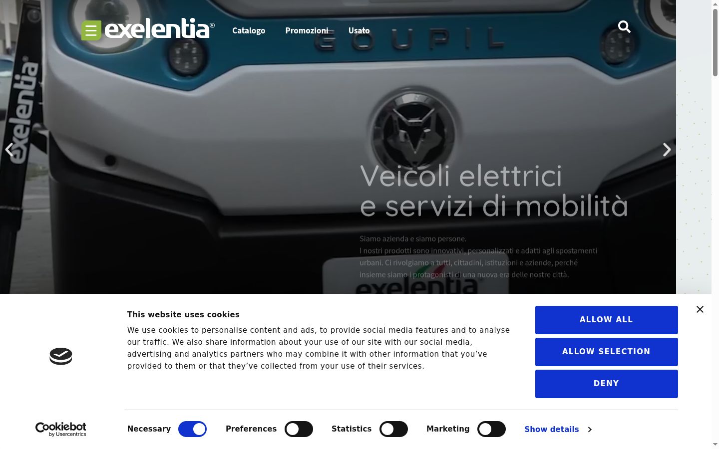 Sutikimo reklamjuostės, rodytos prieš bet kokią sąveiką, ekrano kopija