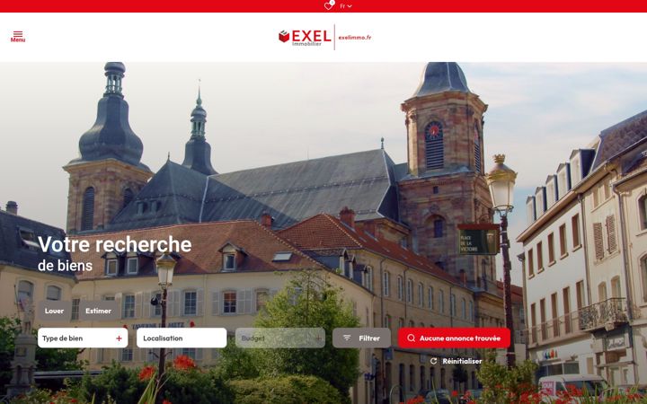 Screenshot of exelimmo.fr