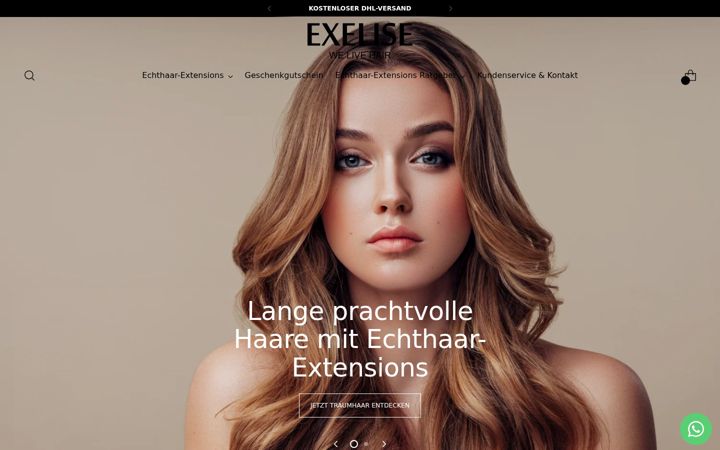 Skærmbillede af exelise.de