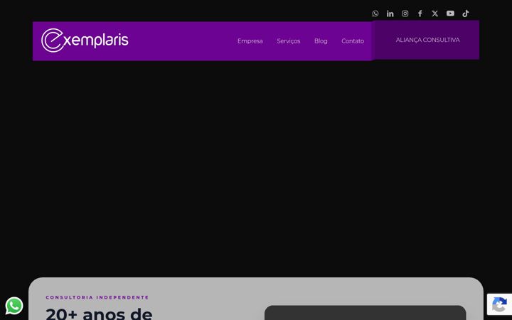 Screenshot di exemplaris.com.br