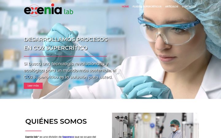 Screenshot di exenialab.es