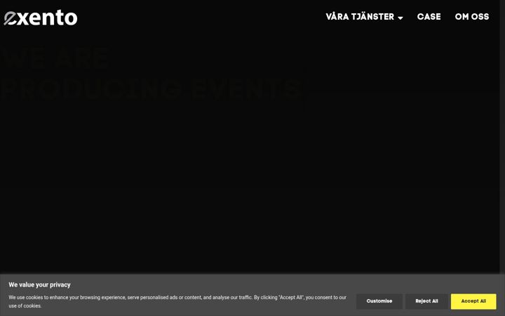 Screenshot of exento.se