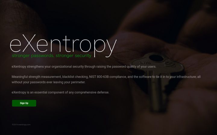 Screenshot of exentropy.com