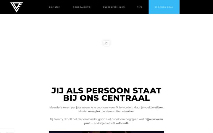 Screenshot of exentry.nl