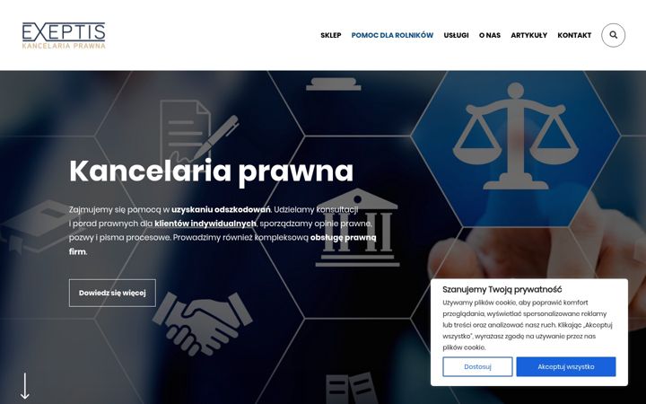 Screenshot of exeptis.pl