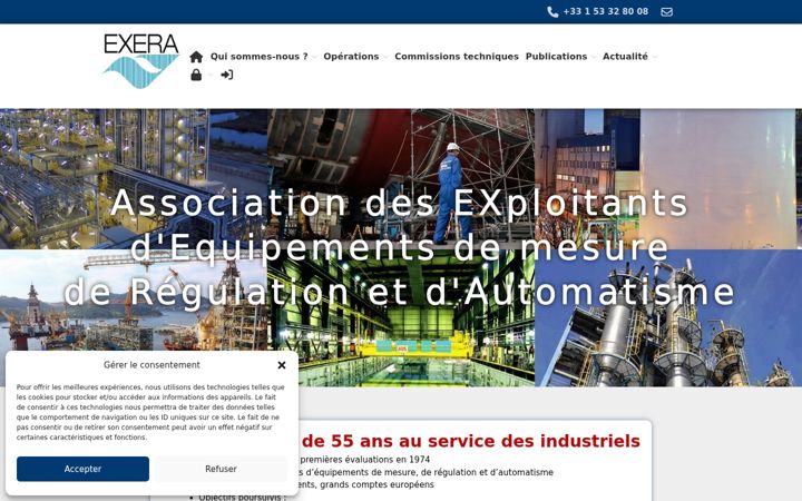 Screenshot of exera.com