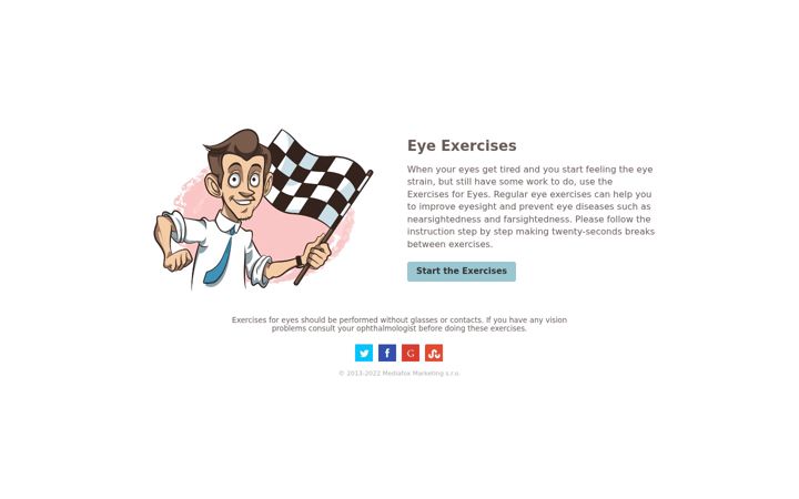 Screenshot of exercises4eyes.com