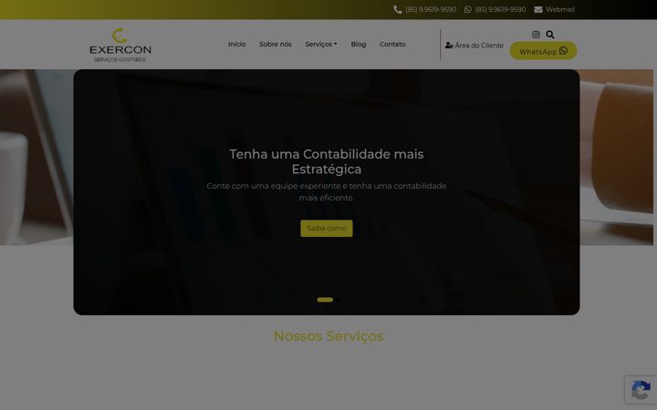 Screenshot of exerconsc.com.br