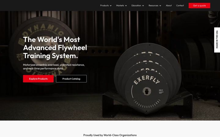 Screenshot of exerflysport.com