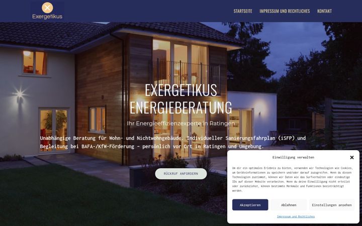 Screenshot of exergetikus-energieberatung.de