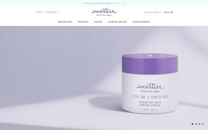 Screenshot of exertier.fr