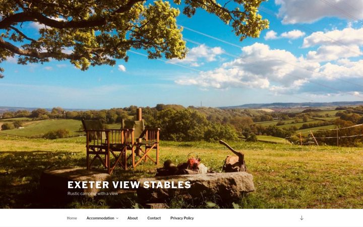 Screenshot of exeterviewstables.uk
