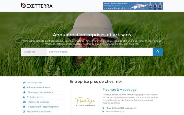 Screenshot of exetterra.com
