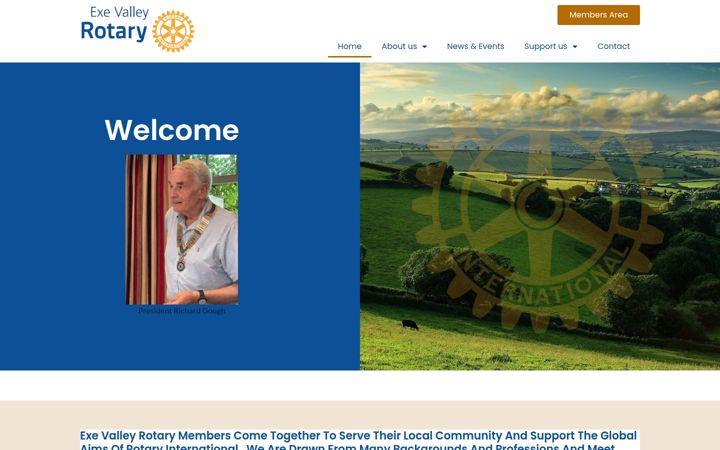Screenshot of exevalleyrotary.org.uk