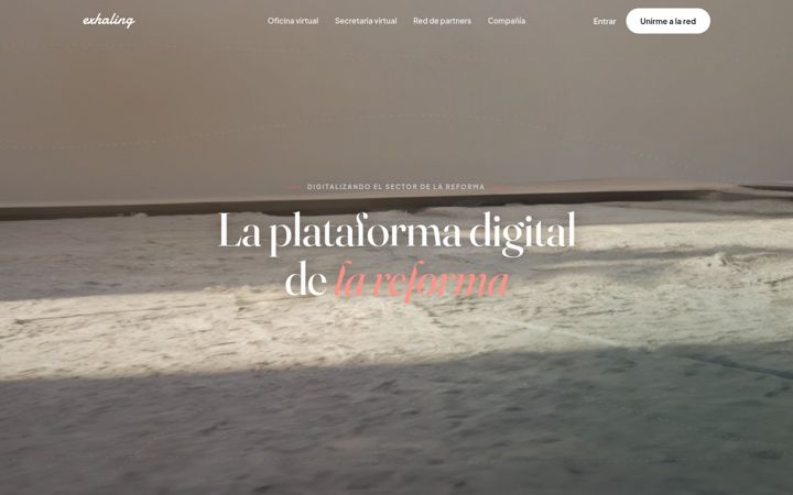 Screenshot of exhaling.com
