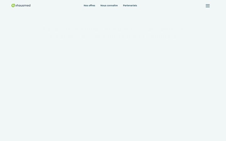 Screenshot of exhausmed.com