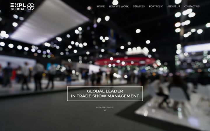 Screenshot of exhibitsplusglobal.com