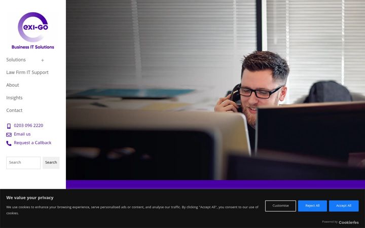 Screenshot of exi-go.com